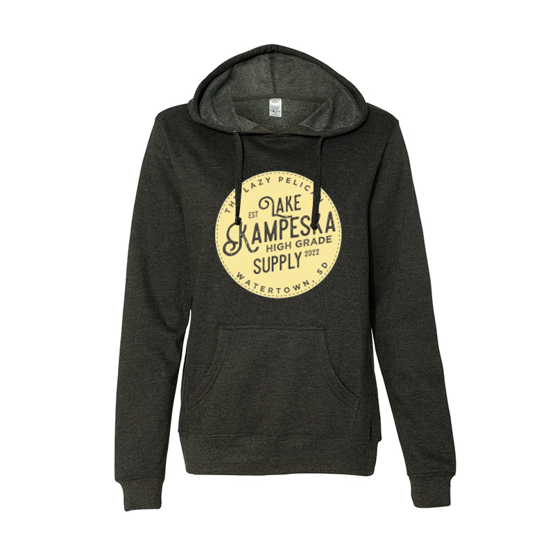 Juniors Charcoal Hoodie The Lazy Pelican