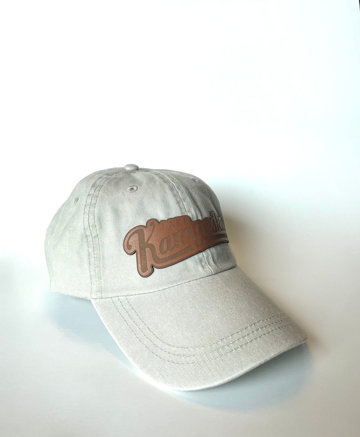 Leather Patch Dad Cap