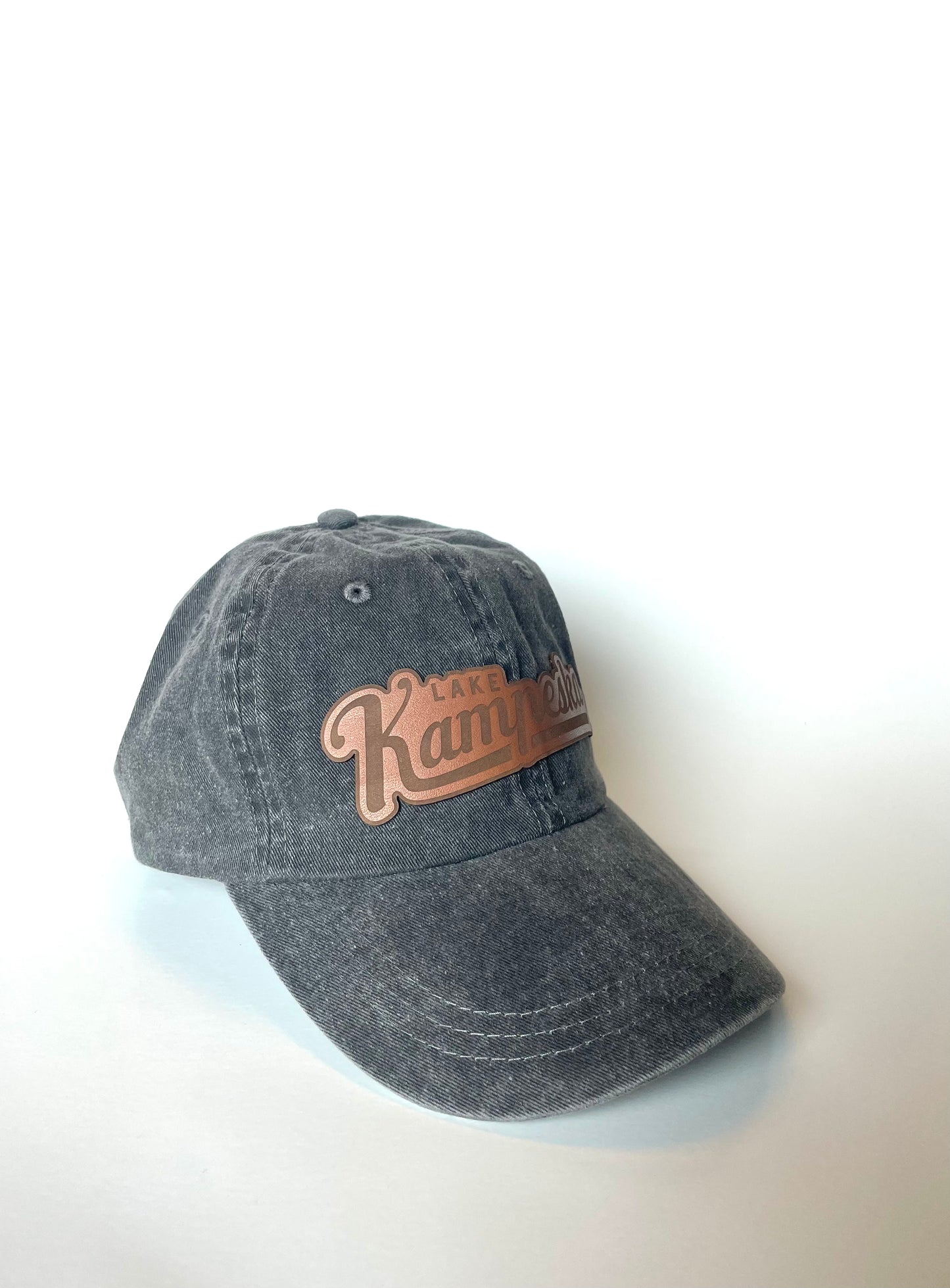 Leather Patch Dad Cap