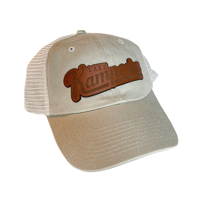 Leather Patch Mesh-Back Women's Cap